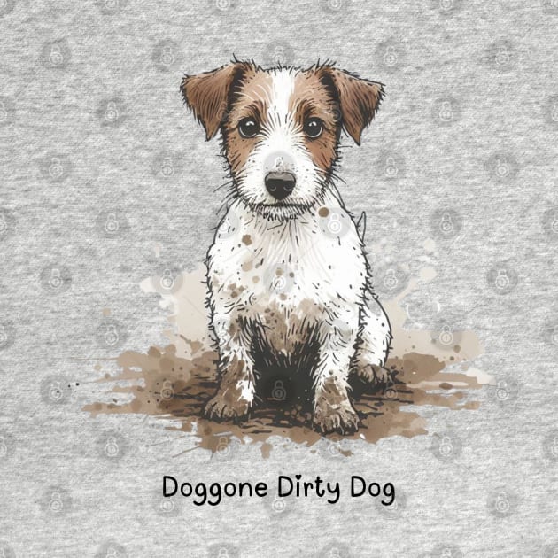 Doggone Dirty Dog - Jack Russell Terrier by ZogDog Pro